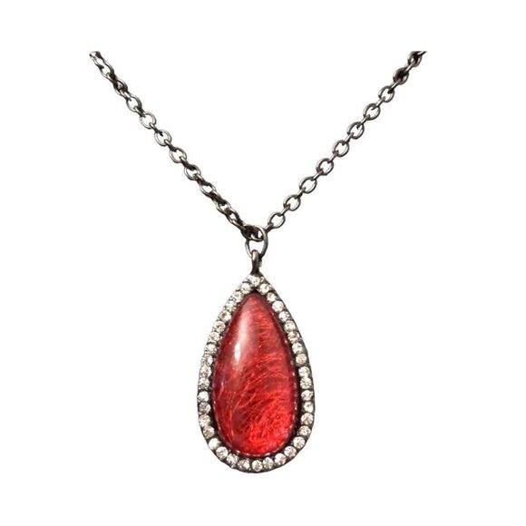 🌼🌼Laura Ashley imitation ruby necklace NWT🌼🌼 - Picture 3 of 3